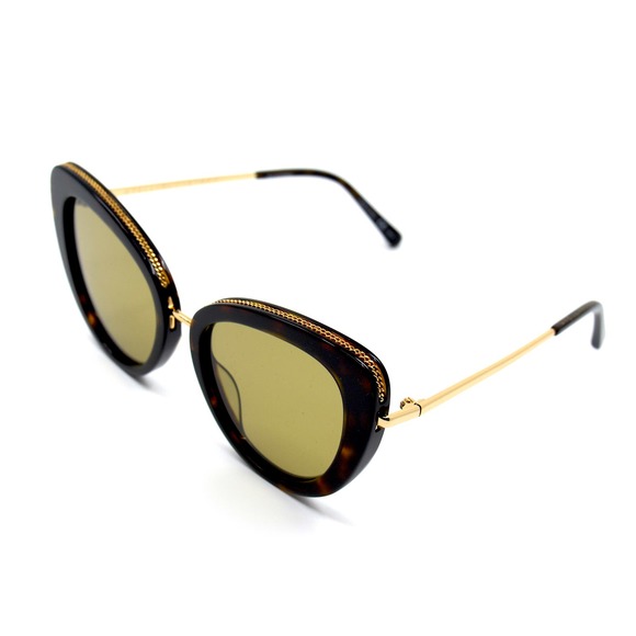 STELLA McCARTNEY SC0189s HAVANA GOLD AUTHENTIC SUNGLASSES - Picture 9 of 10